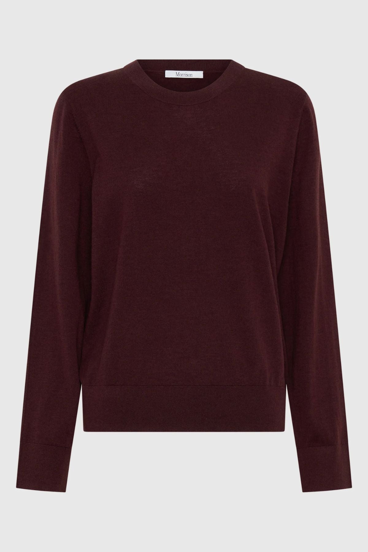 OXFORD MERINO KNIT PULLOVER PINOT
