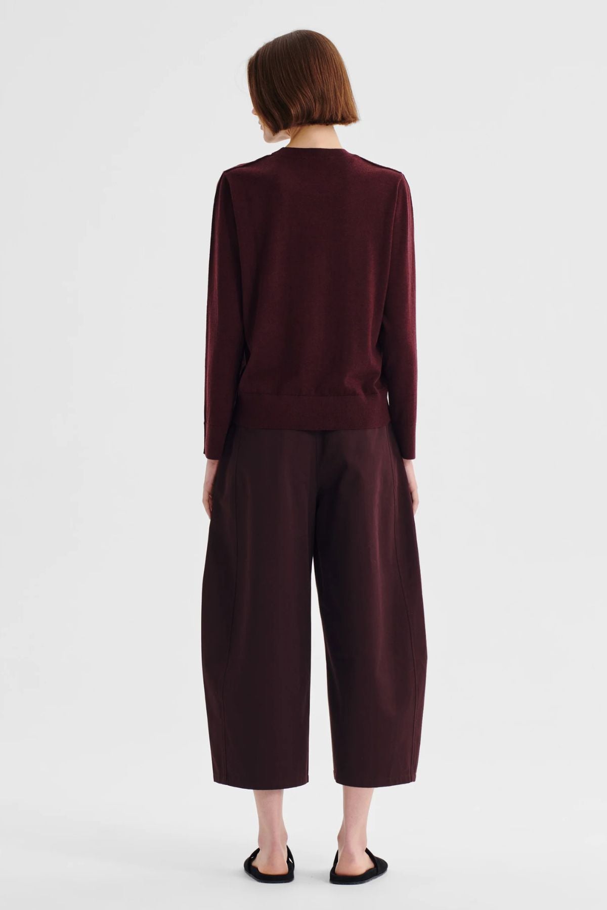 OXFORD MERINO KNIT PULLOVER PINOT