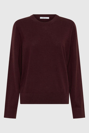 OXFORD MERINO KNIT PULLOVER PINOT