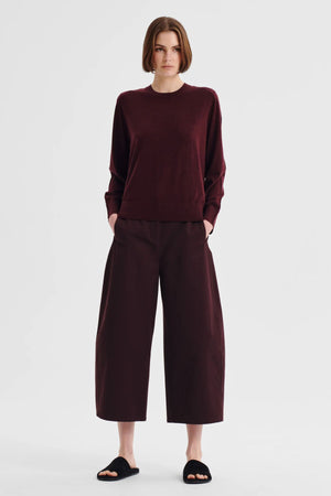 OXFORD MERINO KNIT PULLOVER PINOT