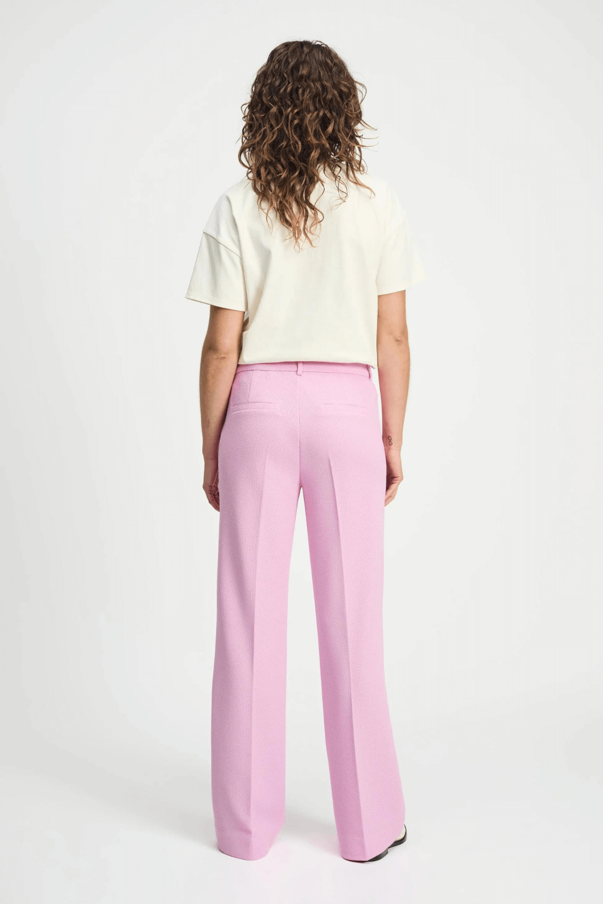 PANTS WIDE LEG ROSE PINK
