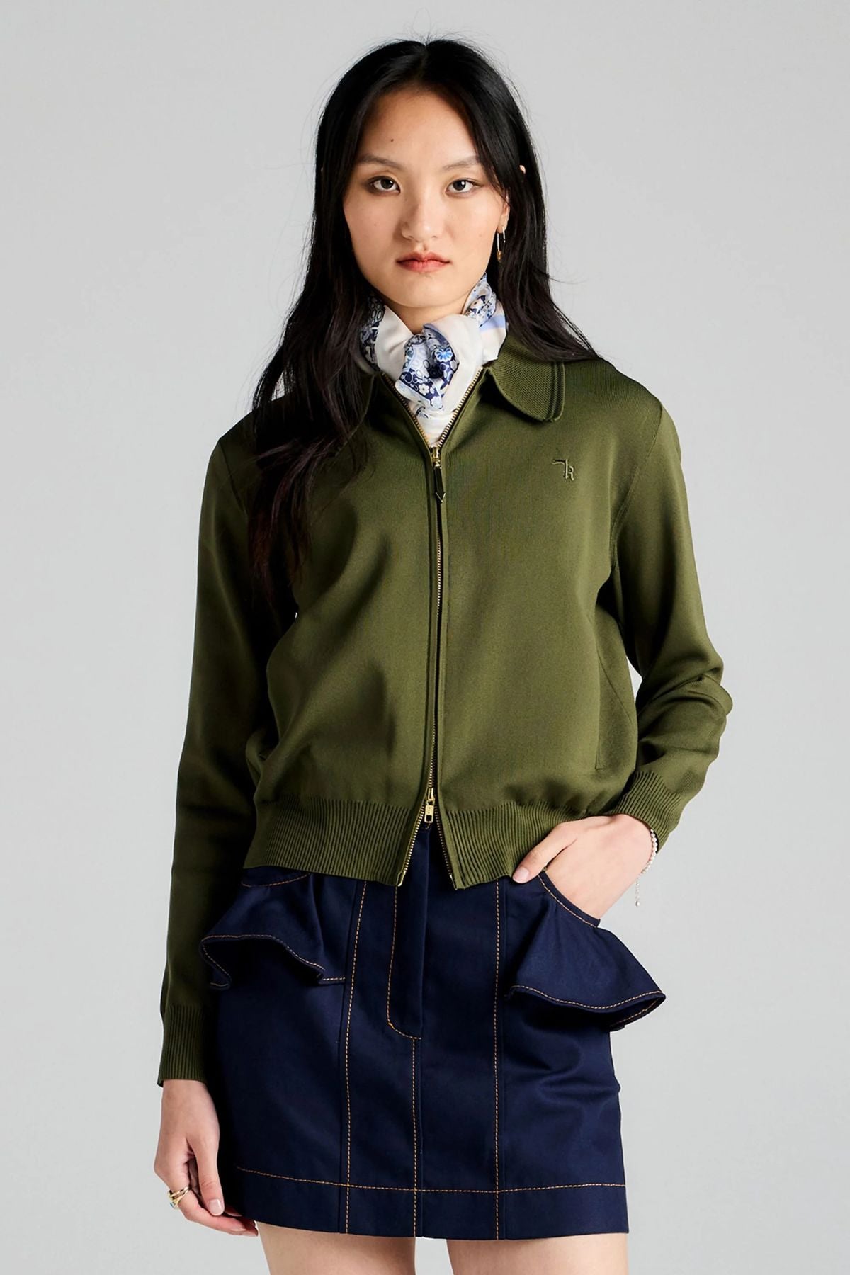 RUNAWAY KNIT CARDIGAN GREEN