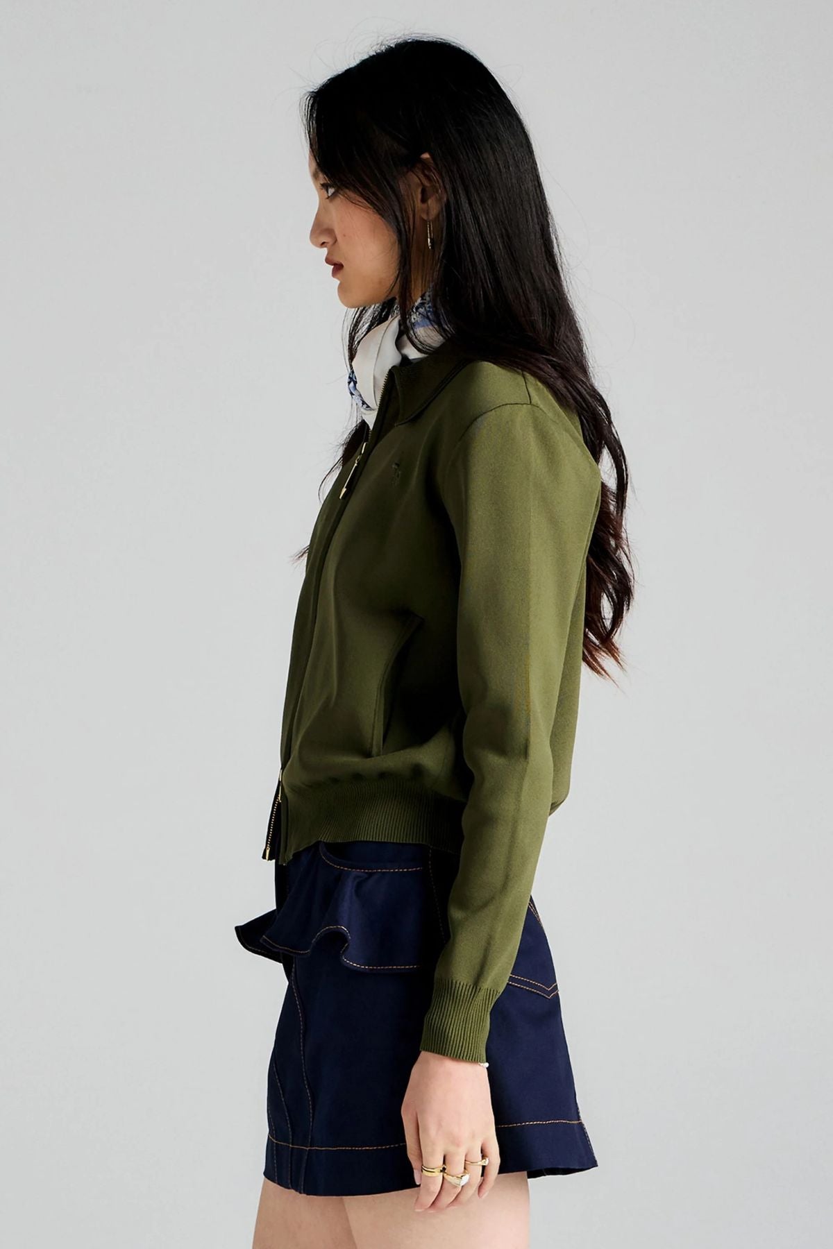 RUNAWAY KNIT CARDIGAN GREEN