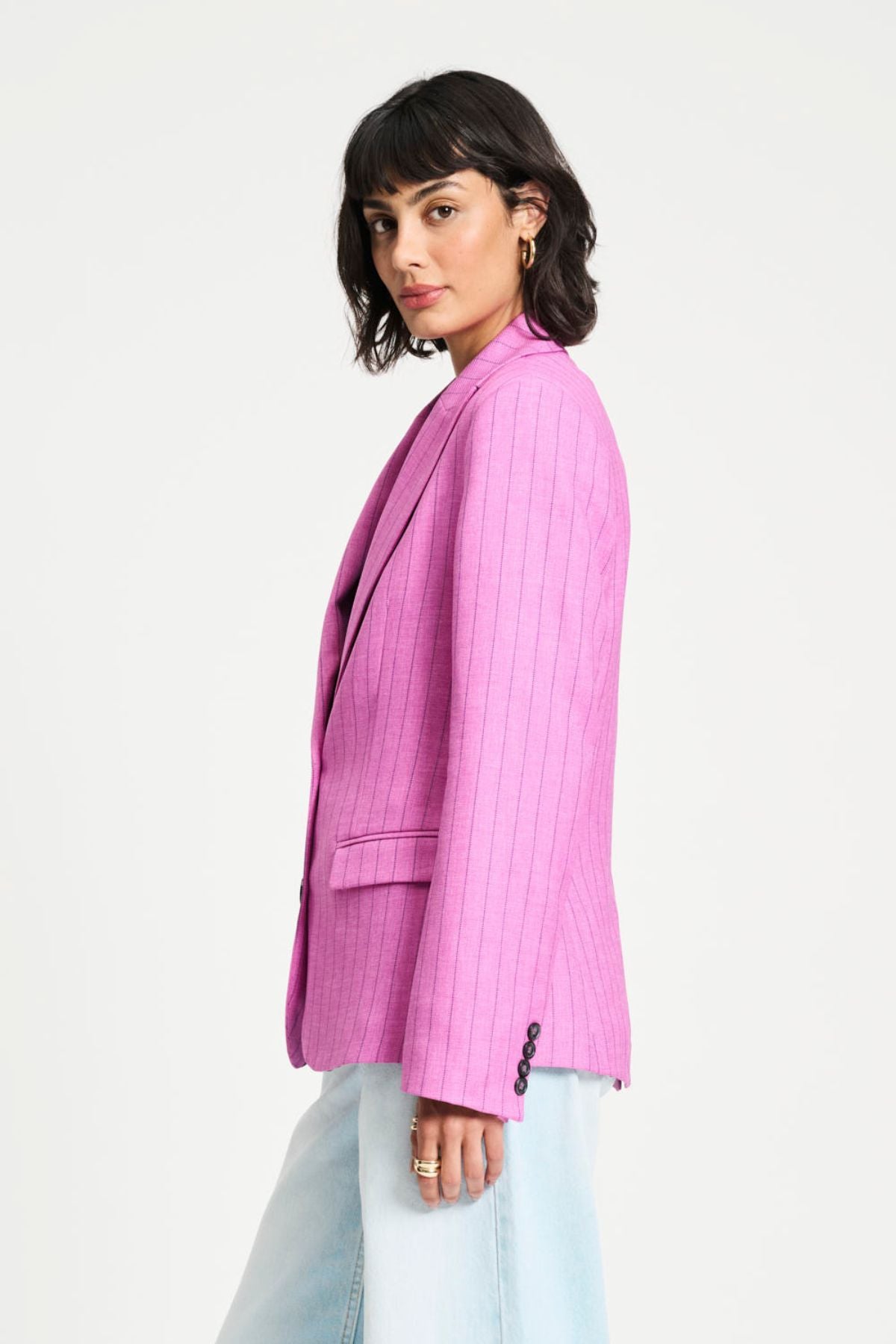 BLAZER ROSE DOUX STRIPED PINK