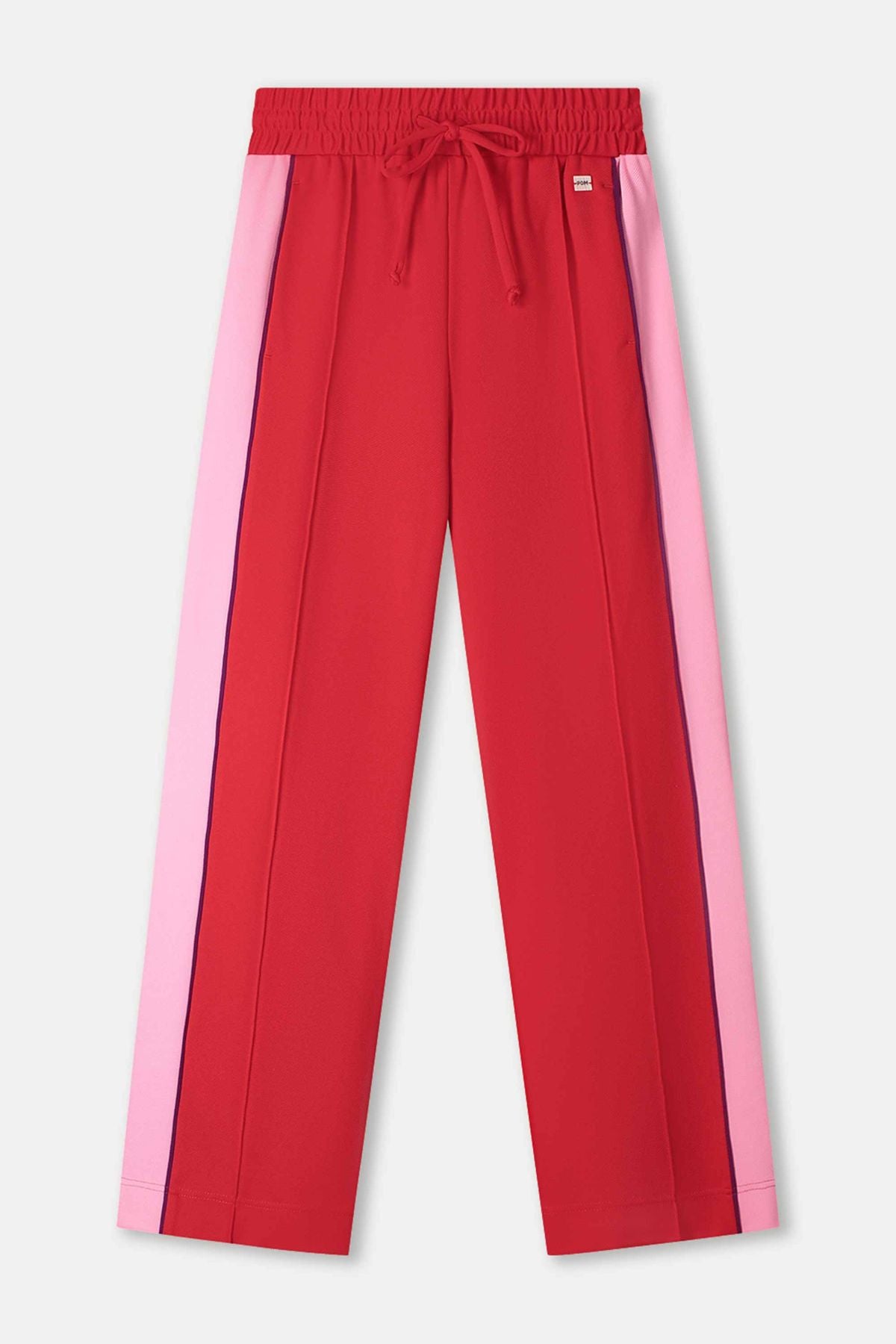 PANT COLOUR BLOCK CHILLI RED