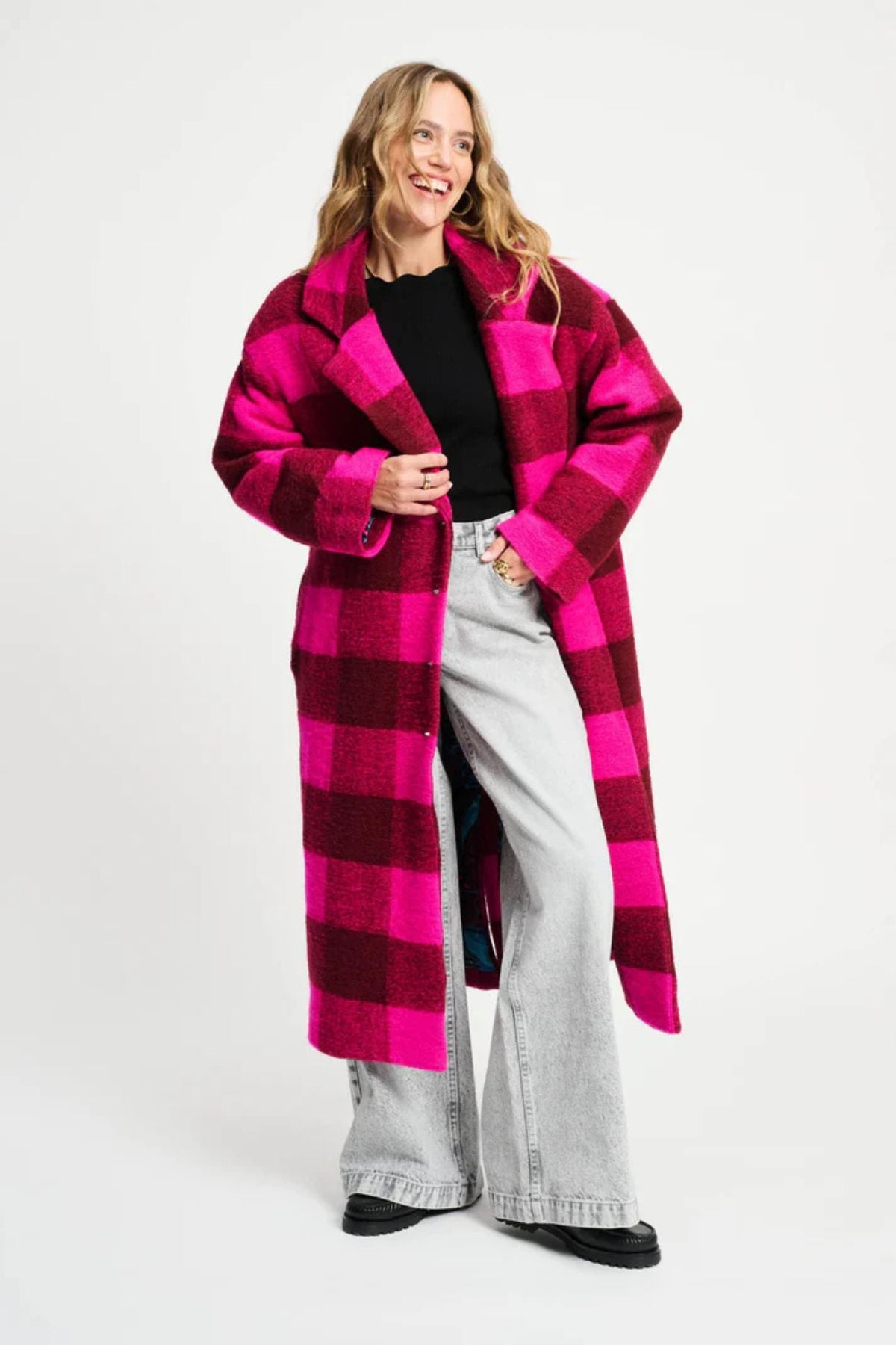 COAT CHECK PLUM PINK