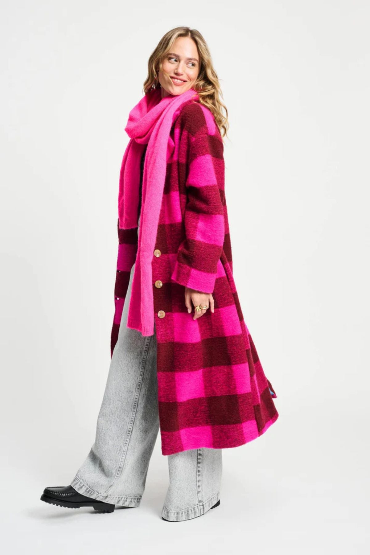 COAT CHECK PLUM PINK