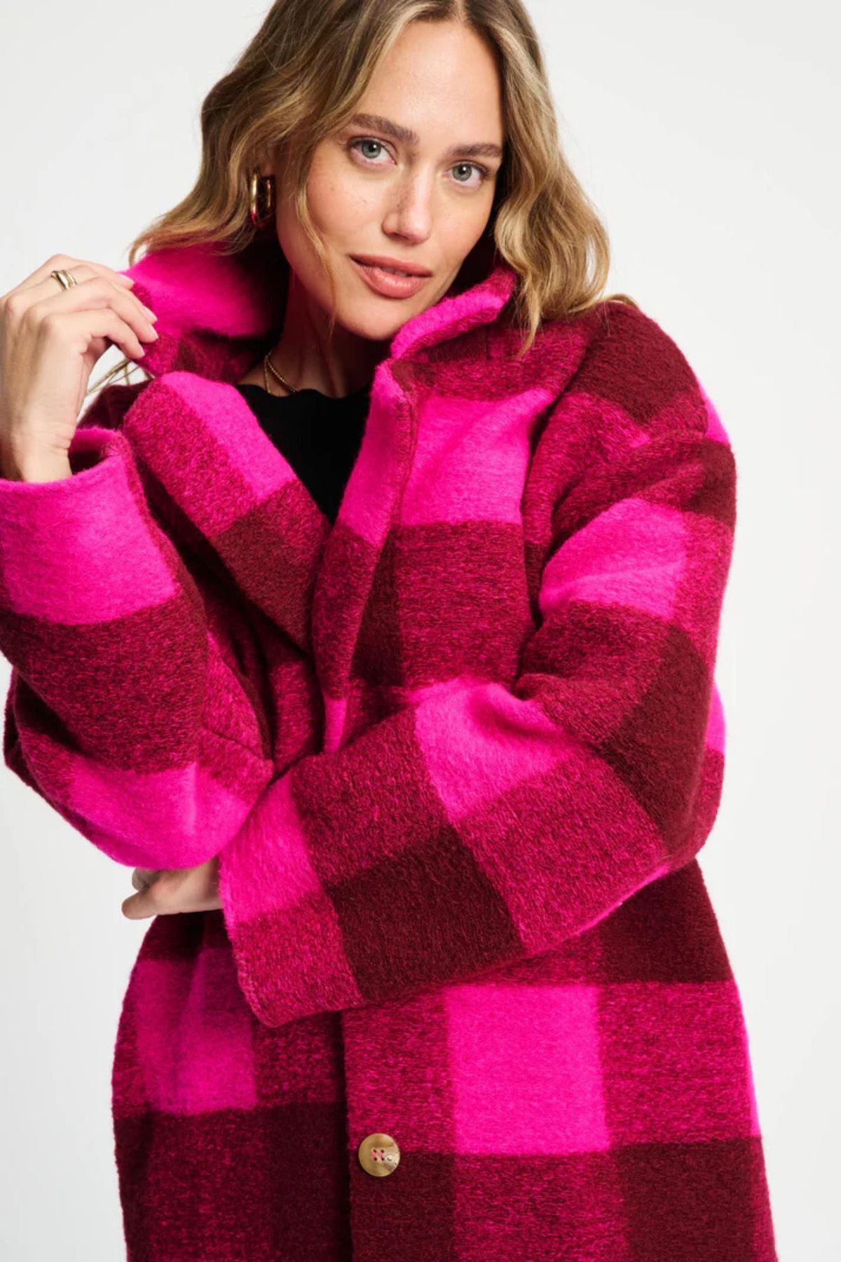 COAT CHECK PLUM PINK