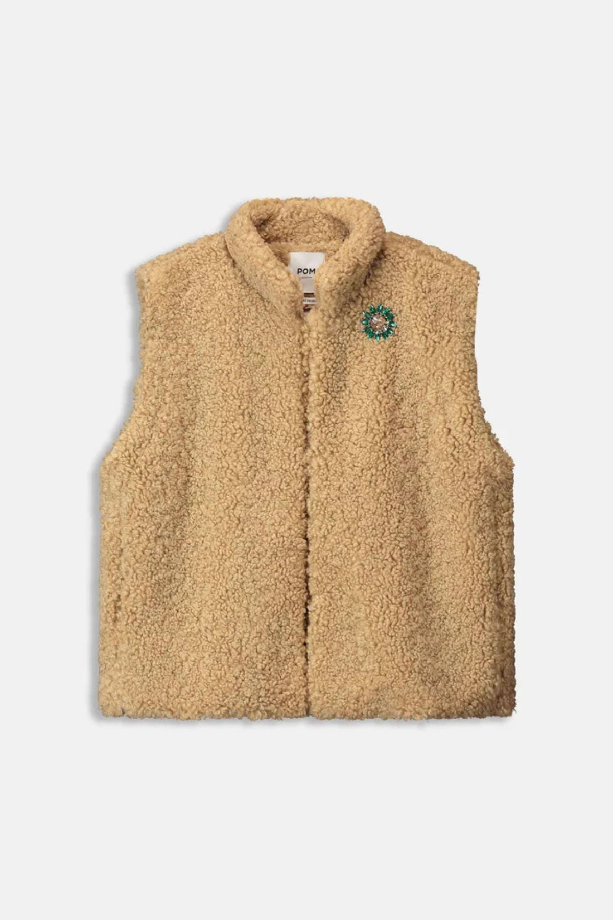 GILET TEDDY LOVE BROWN