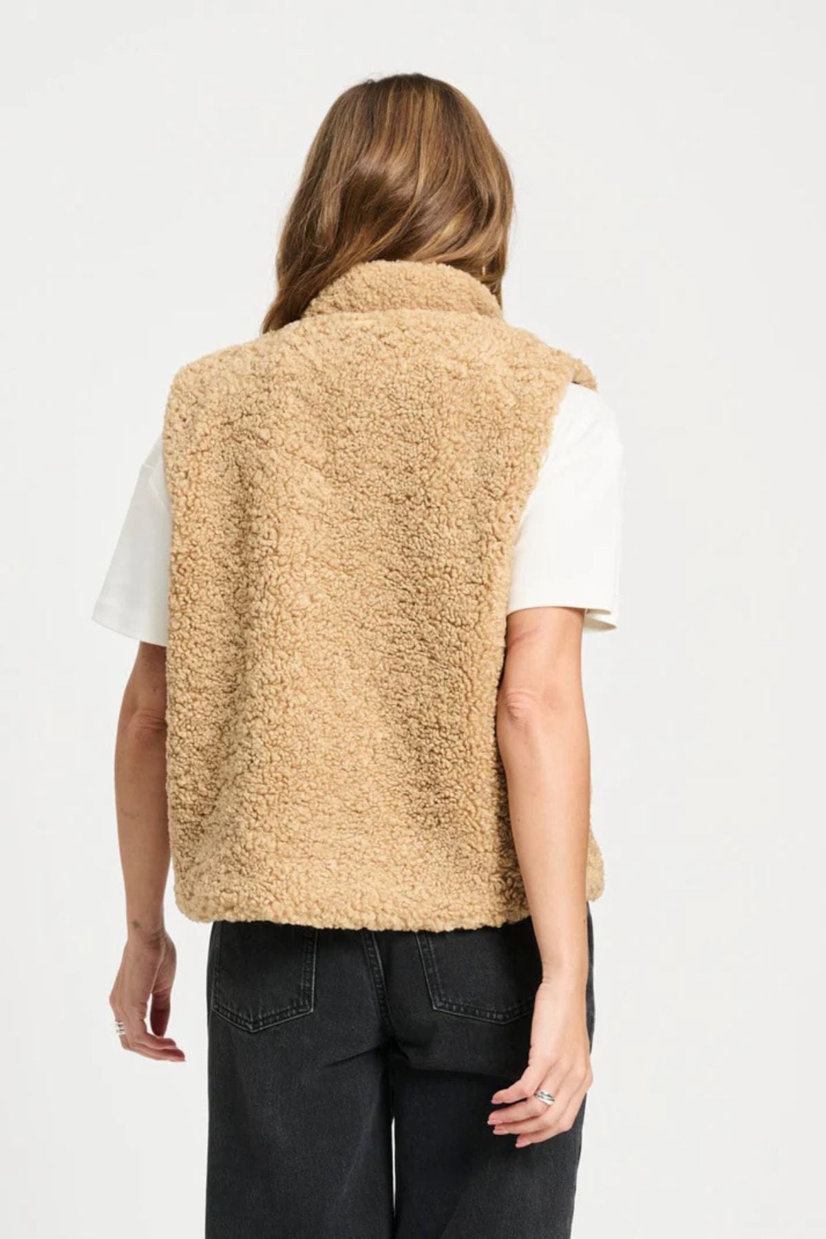 GILET TEDDY LOVE BROWN