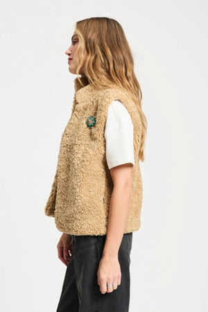 GILET TEDDY LOVE BROWN