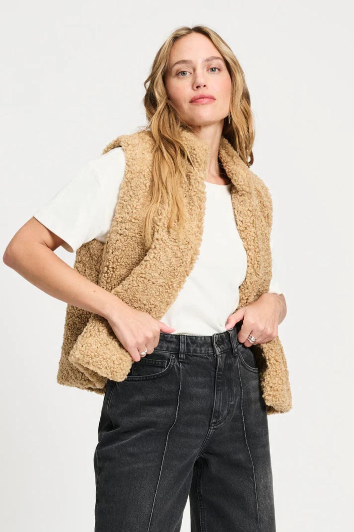 GILET TEDDY LOVE BROWN