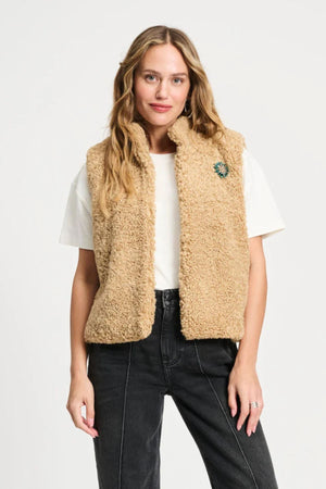 GILET TEDDY LOVE BROWN