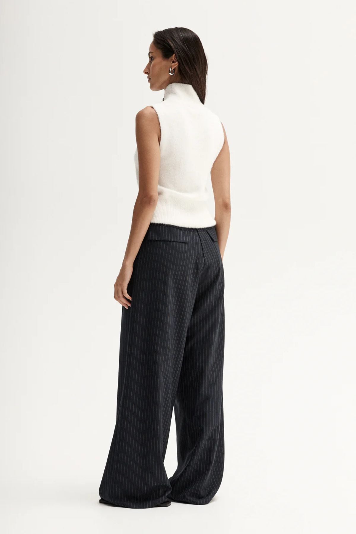 TOBIAS PANT MIDNIGHT NAVY PINSTRIPE