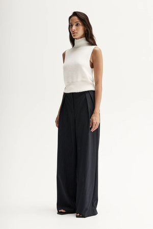 TOBIAS PANT MIDNIGHT NAVY PINSTRIPE