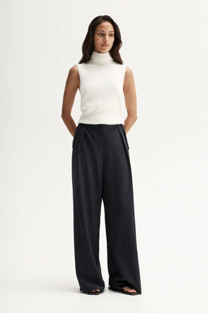 TOBIAS PANT MIDNIGHT NAVY PINSTRIPE