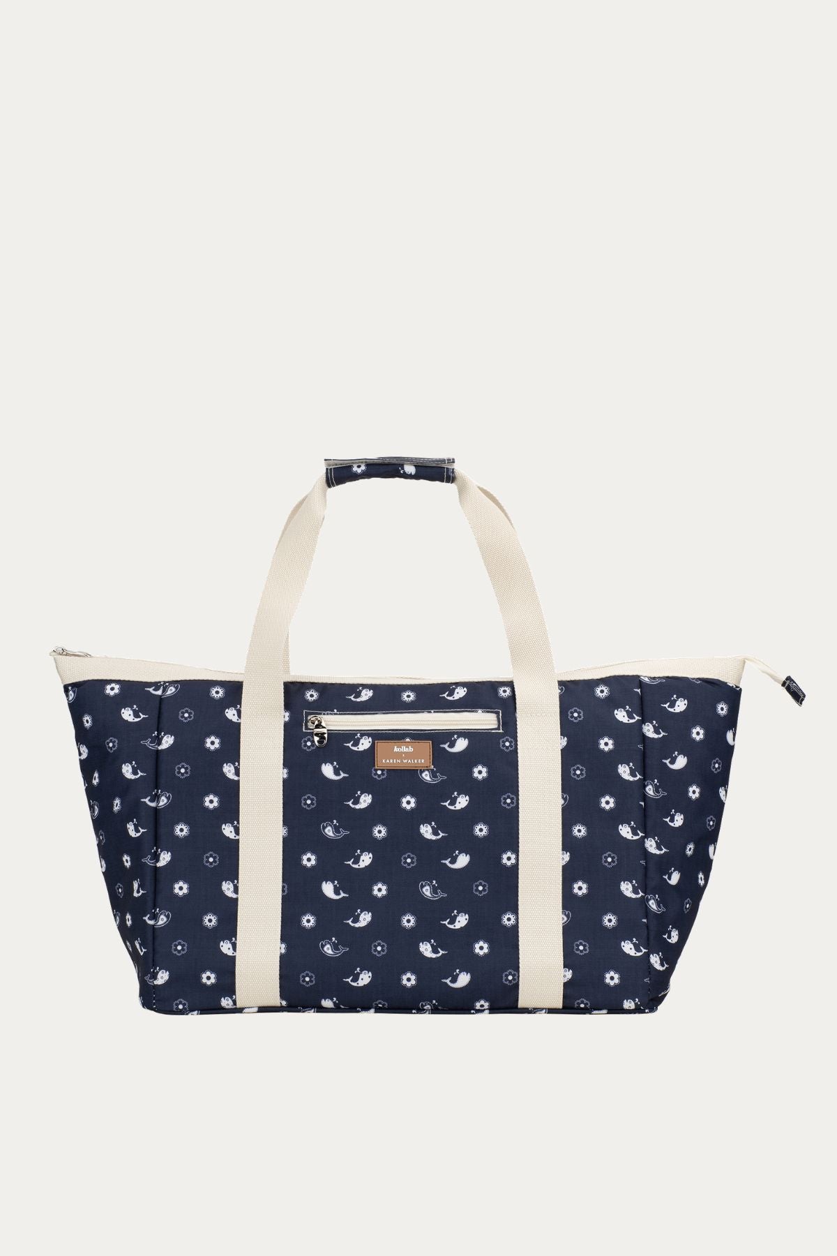 TOTE BAG FLORAL WHALE