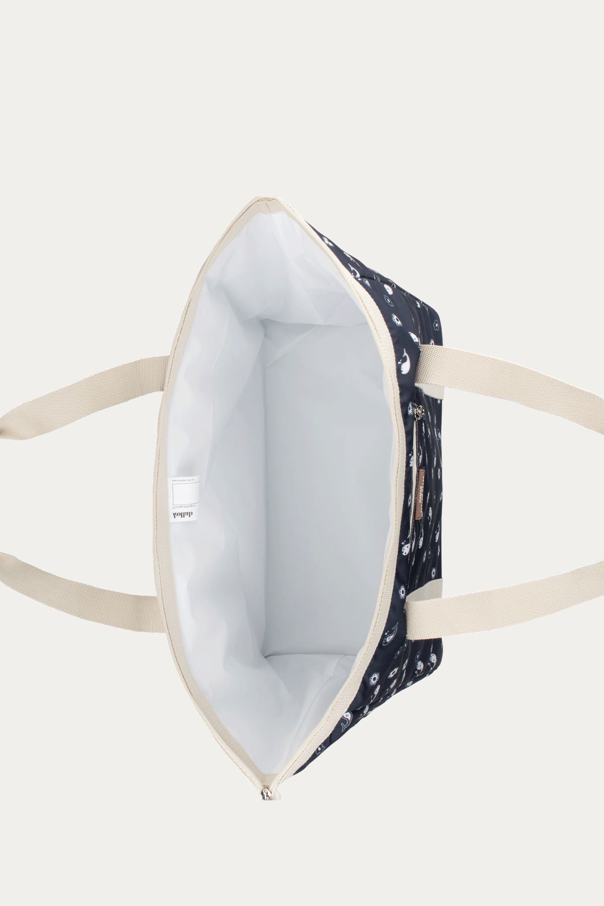 TOTE BAG FLORAL WHALE