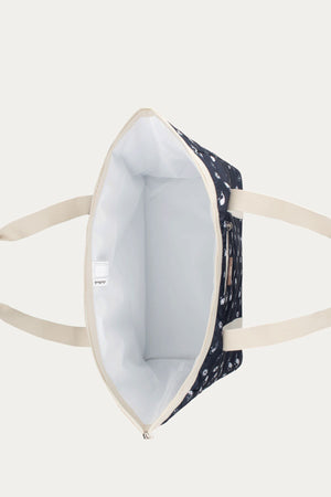 TOTE BAG FLORAL WHALE