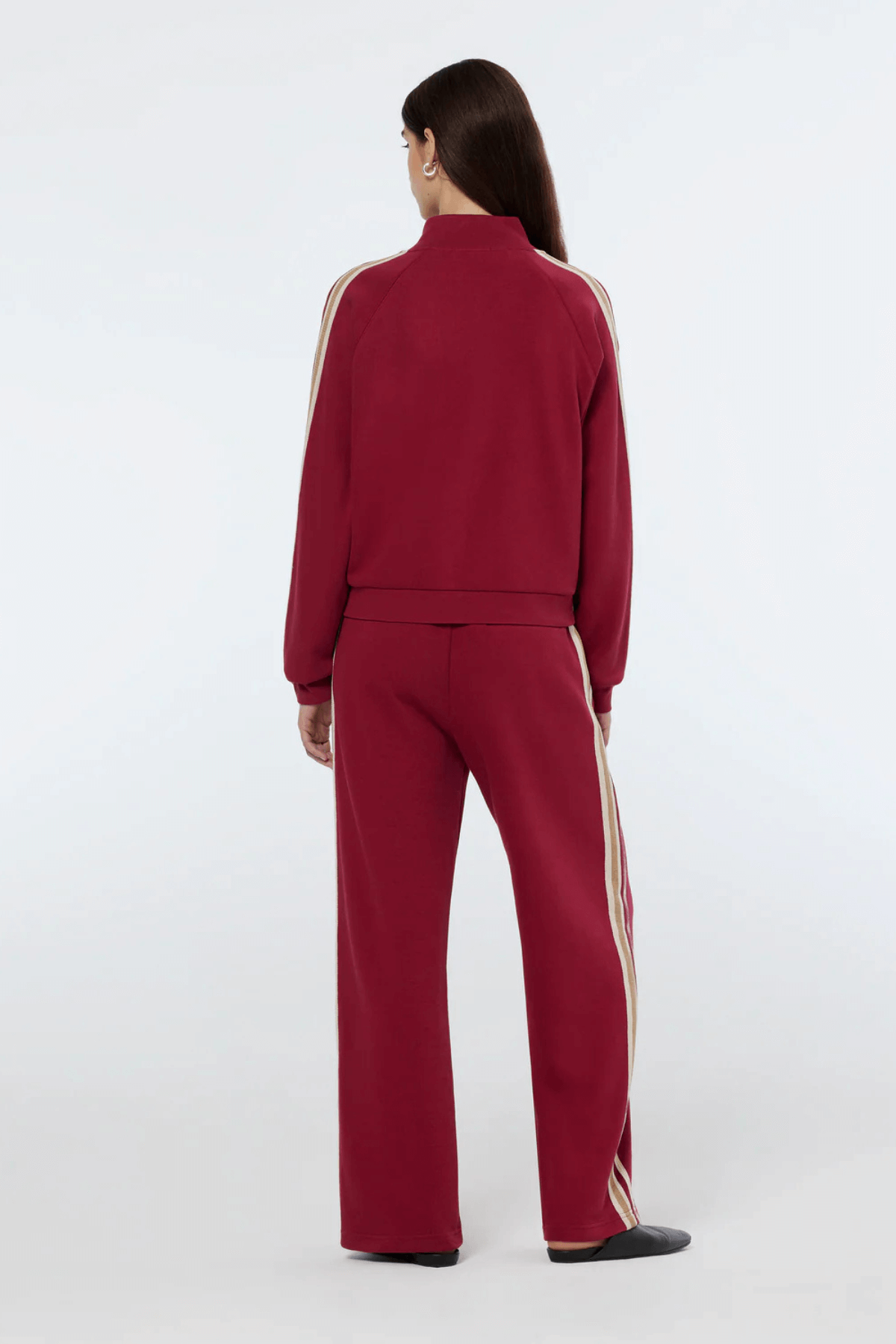 TRACKSUIT ZIP THROUGH CHERRY RED