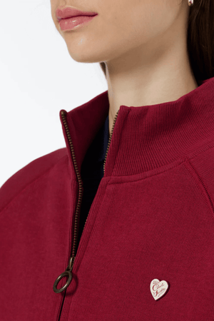 TRACKSUIT ZIP THROUGH CHERRY RED
