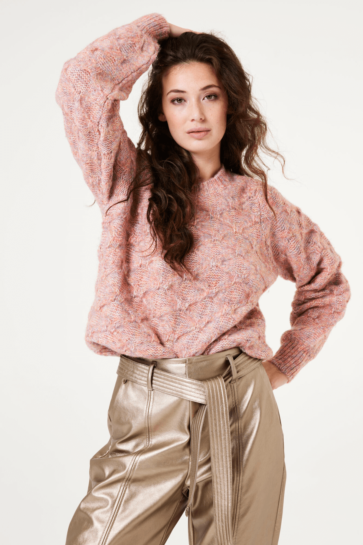V40253-29 LADIES PULLOVER BLUSH