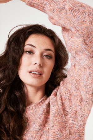 V40253-29 LADIES PULLOVER BLUSH