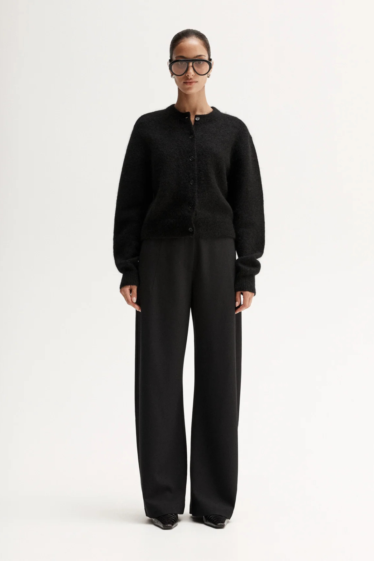 ABIGAIL KNIT CARDIGAN BLACK