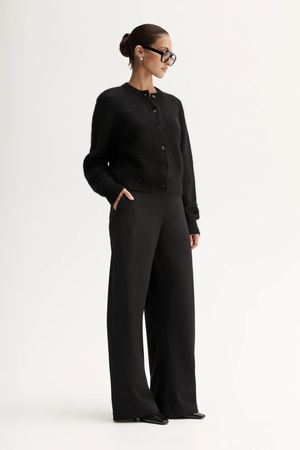 ABIGAIL KNIT CARDIGAN BLACK