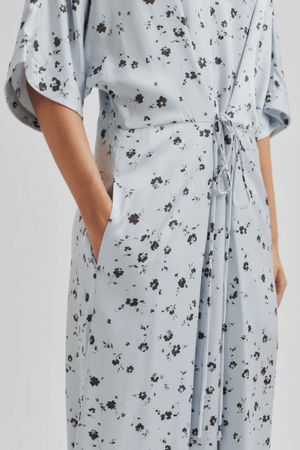 ADIRA PRINTED DRESS GRAY DAWN