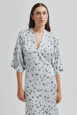 ADIRA PRINTED DRESS GRAY DAWN