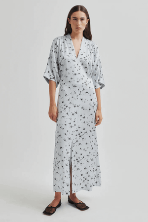 ADIRA PRINTED DRESS GRAY DAWN
