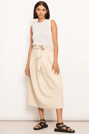 AINA TANK WHITE/PEBBLE