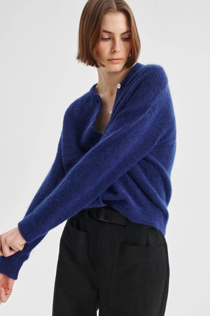 ALBI KNIT CARDIGAN COBALT