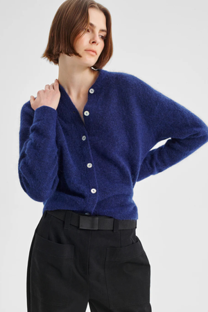 ALBI KNIT CARDIGAN COBALT
