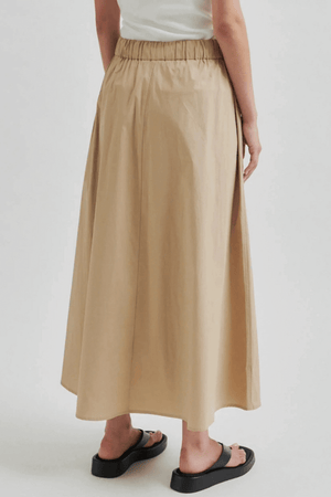 ALISA TRIM DETAIL SKIRT PURE CASHMERE