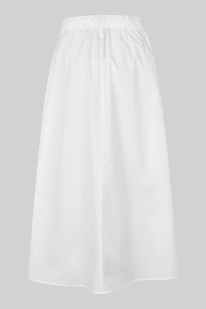 ALISA DRAWSTRING SKIRT WHITE