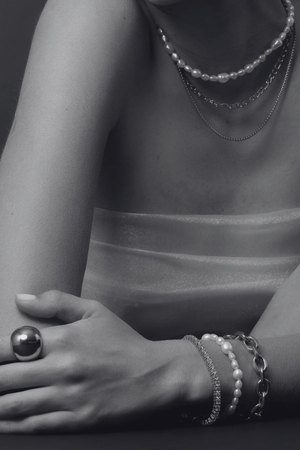 ALLURE BRACELET PEARL/SILVER