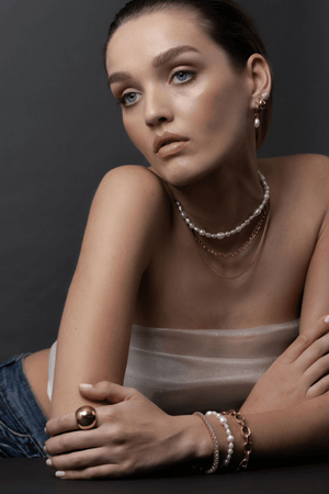 ALLURE NECKLACE PEARL/SILVER