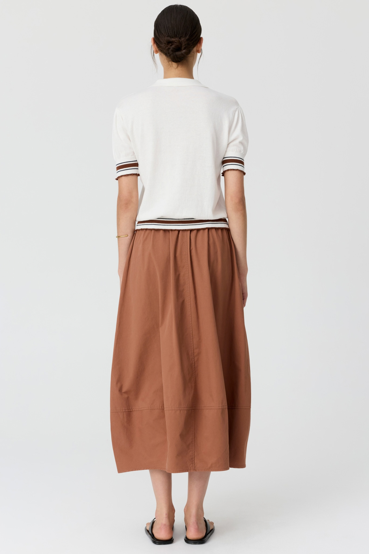 ALMA BUBBLE SKIRT TOFFEE