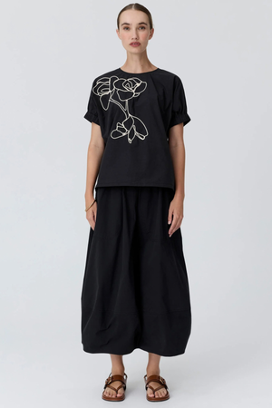 ALMA BUBBLE SKIRT BLACK