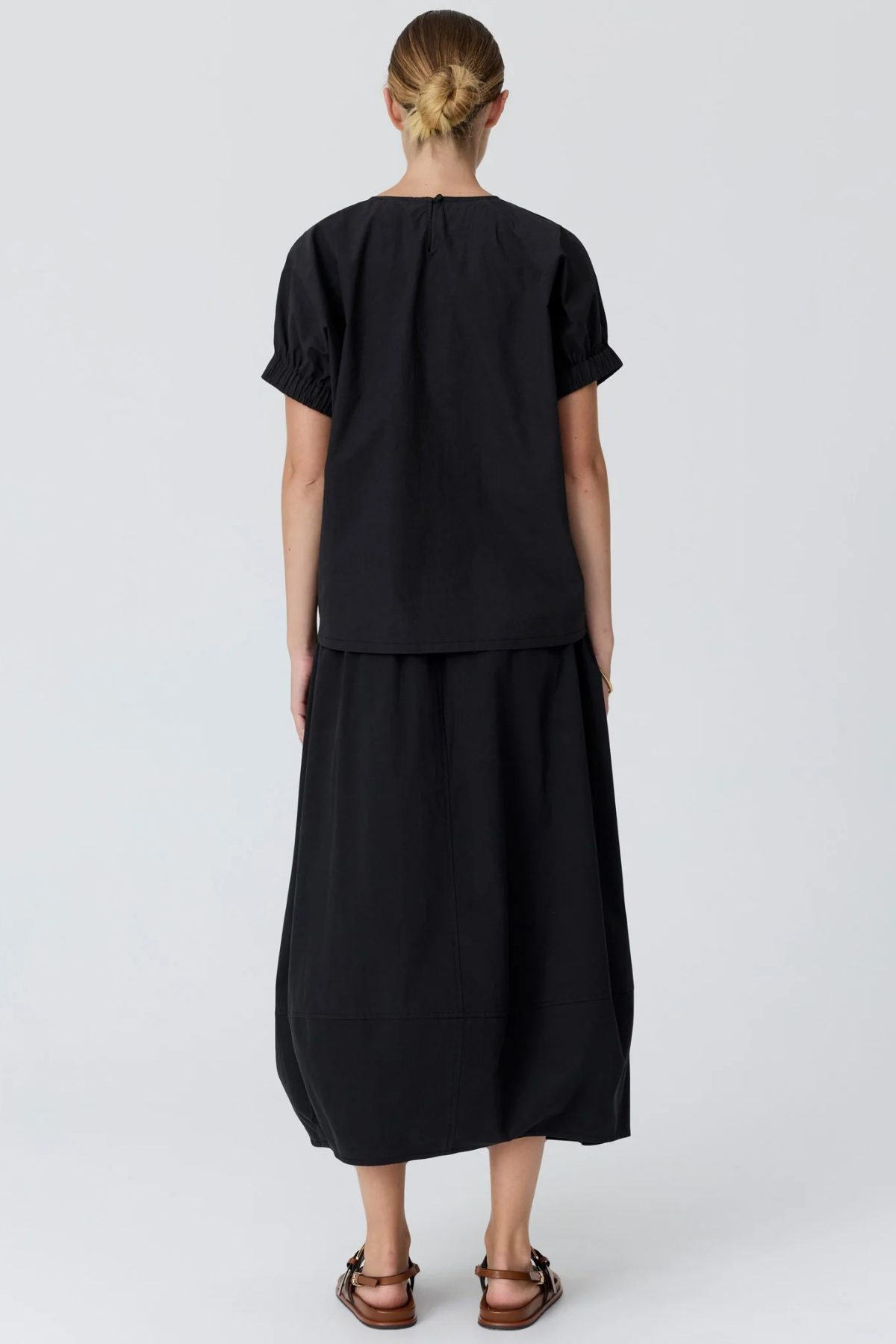 ALMA BUBBLE SKIRT BLACK