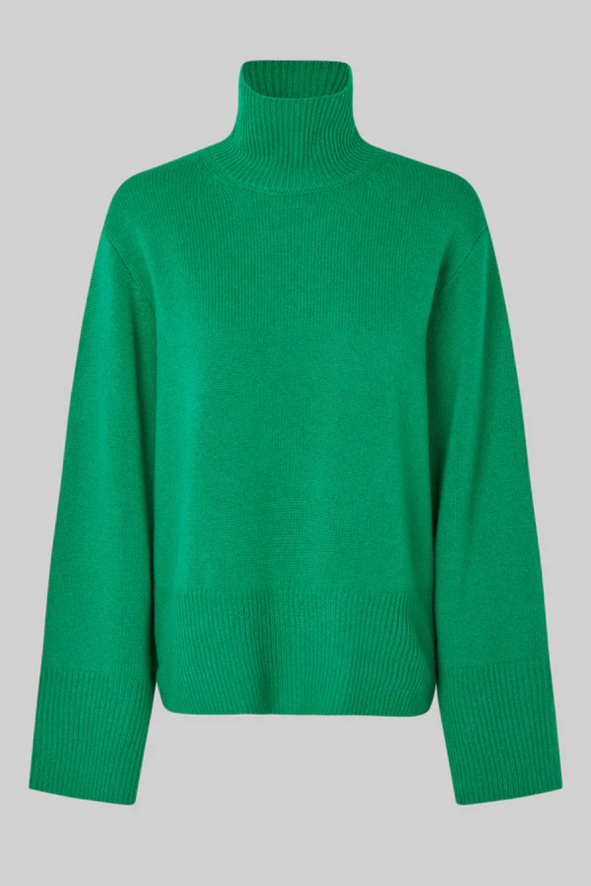 ALPHA WOOL HIGH NECK KNIT LUSH MEADOW