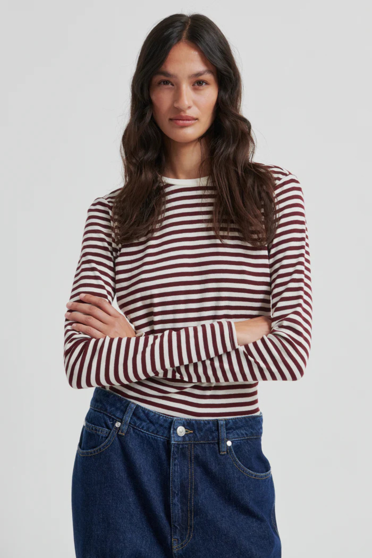 ALVILDA O-NECK TEE FUDGE