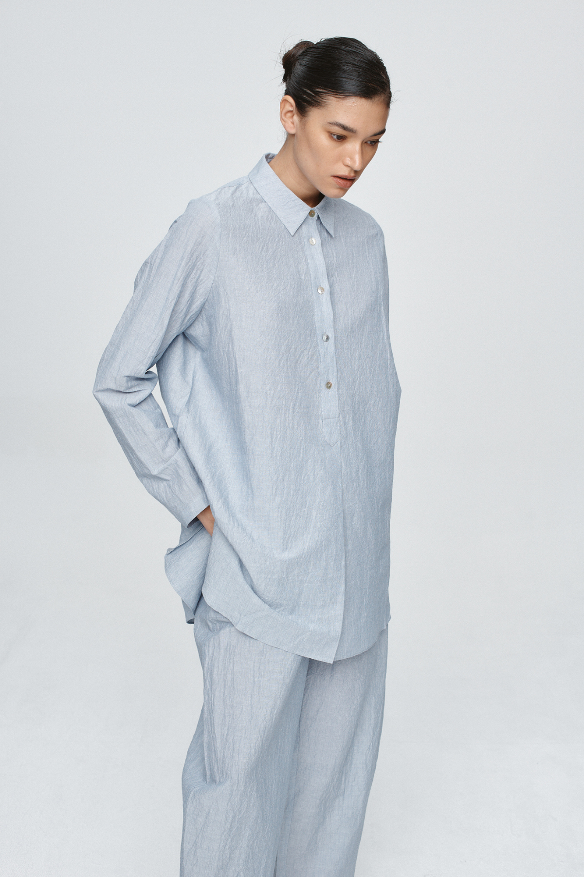 ANDERS DRESS BLEU STRIPE