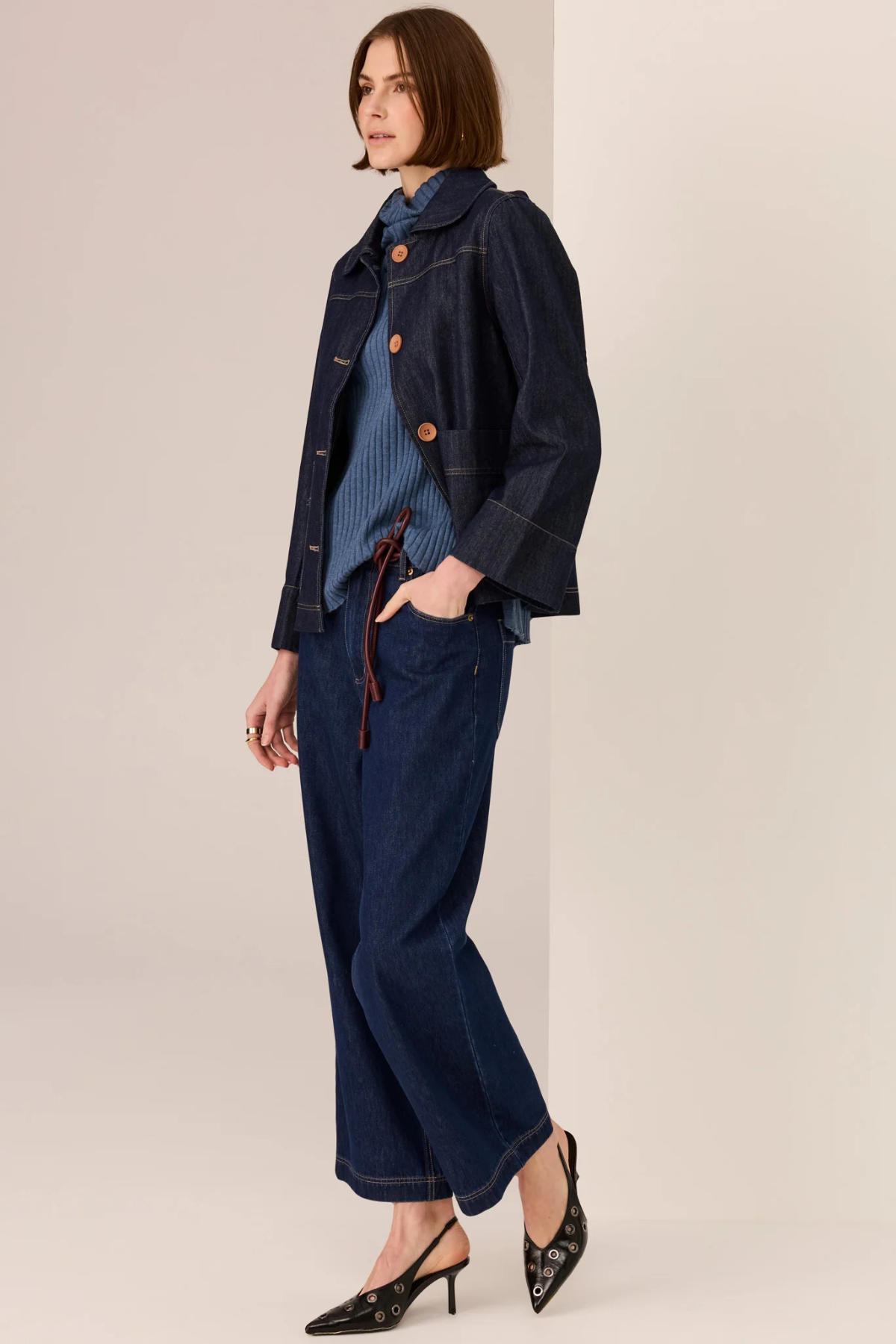 ANDIE DENIM JACKET DARK WASH