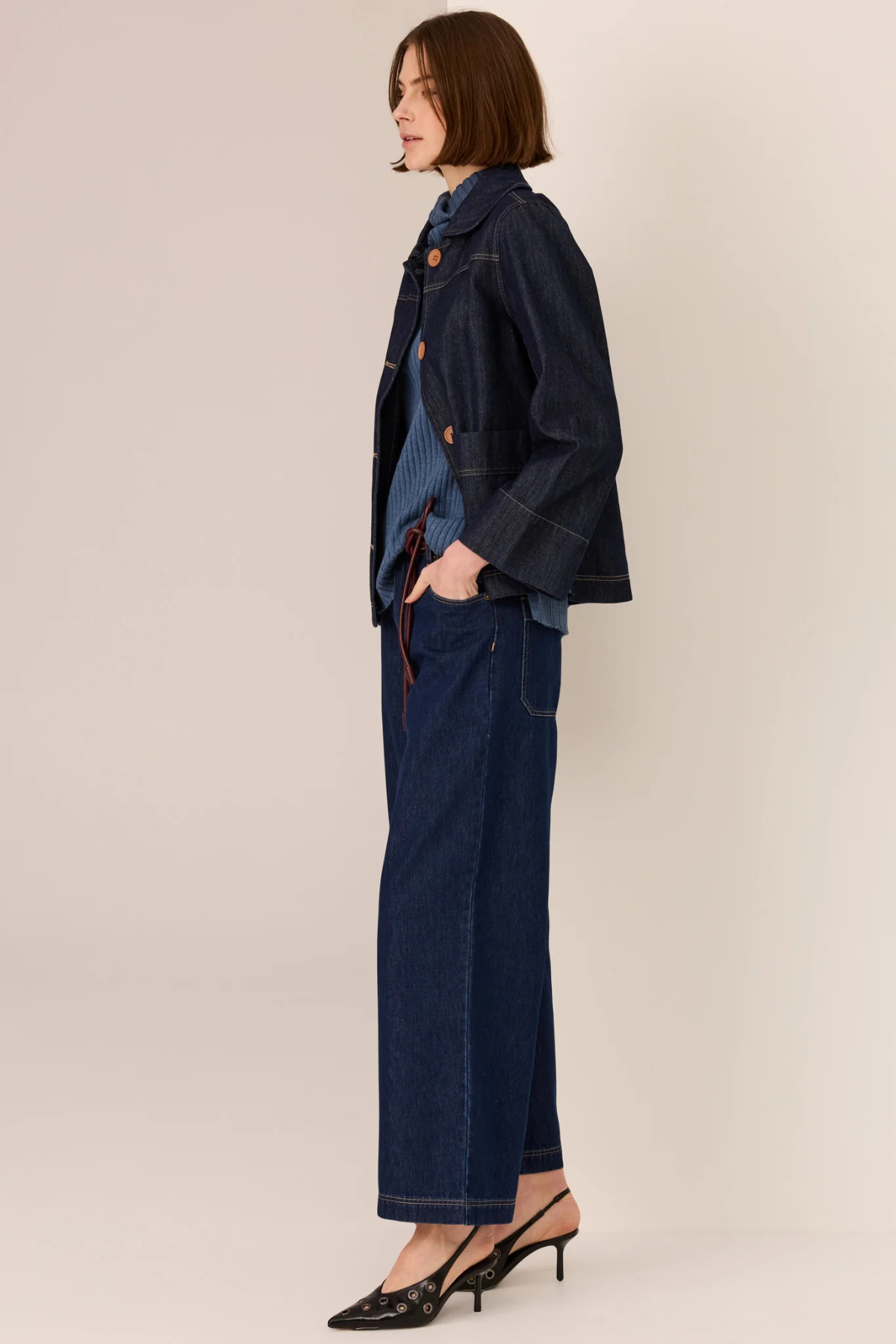 ANDIE DENIM JACKET DARK WASH