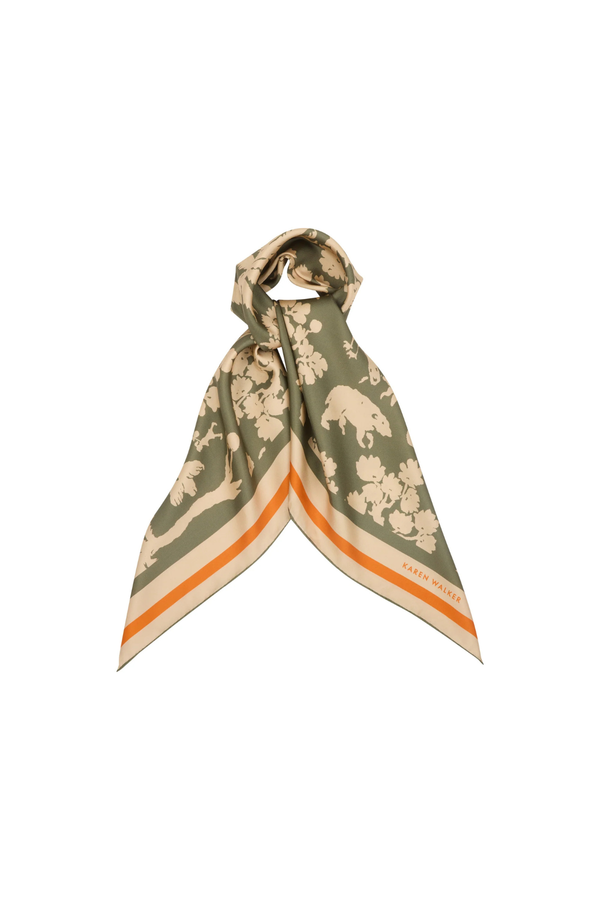 Karen Walker Animal Kingdom Olive | Scarves | Treasure Box