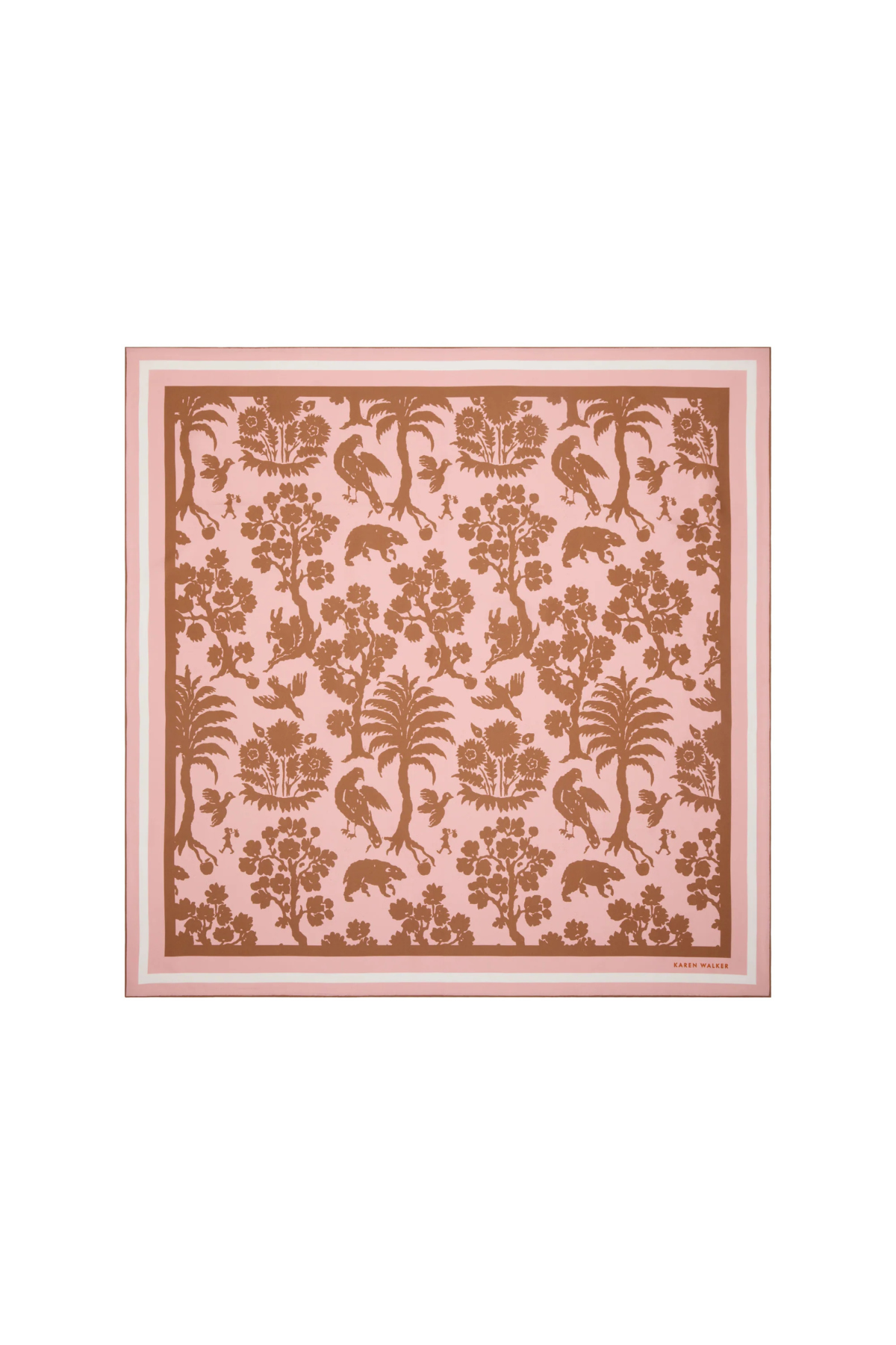 ANIMAL KINGDOM CLASSIC SILK SCRAF PINK