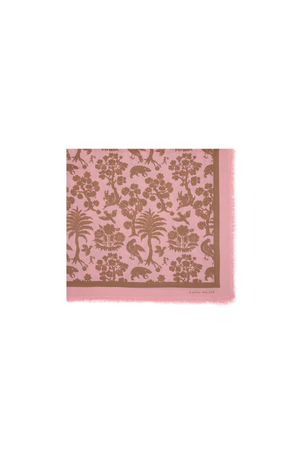 ANIMAL KINGDOM MODAL TWILL SCARF PINK